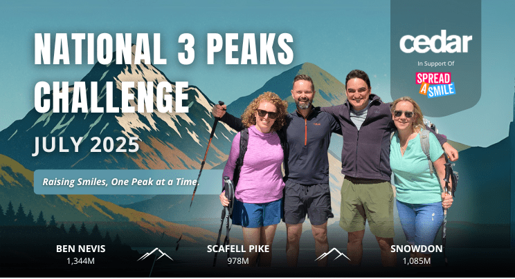 Cedar takes on the Three Peaks Challenge for Spread a Smile